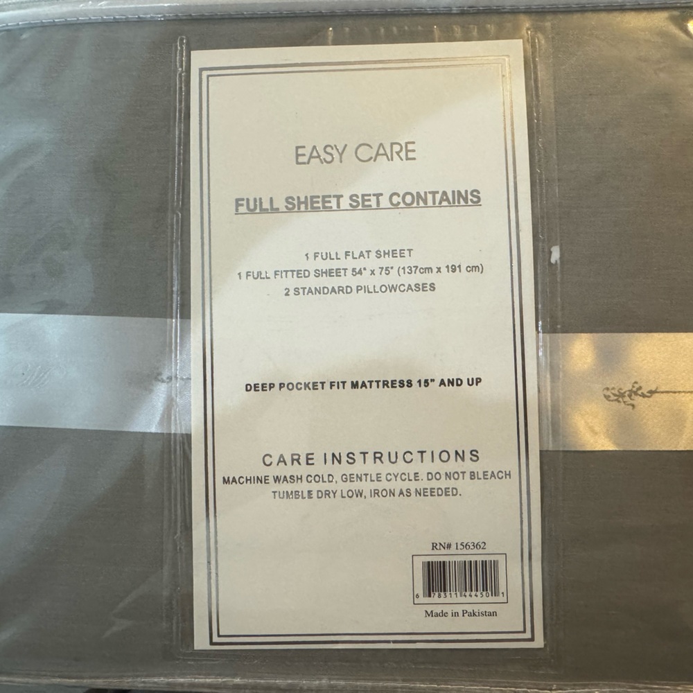 Grey Full Sheet Set -cotton ^new^